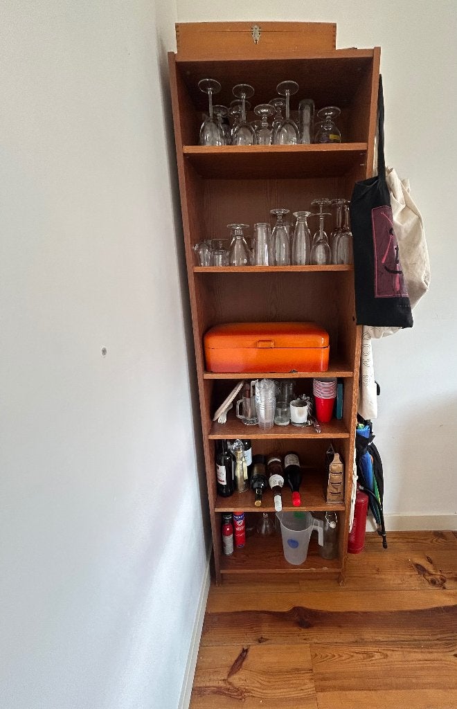 Open kast, Ophalen, Gebruikt