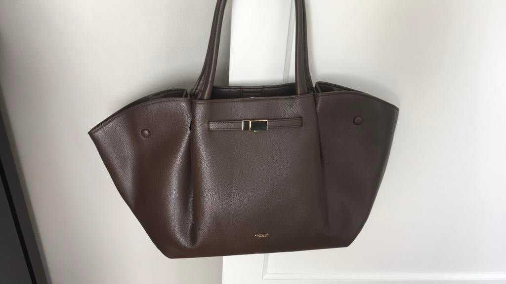 Mooie demellier damestas, Ophalen of Verzenden, Zo goed als nieuw, Bruin, Handtas