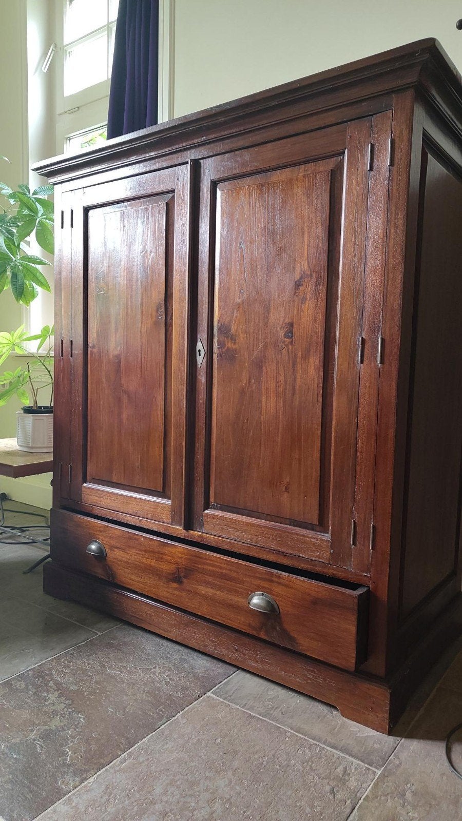 mooie houten televisie kast / boekenkast /kledingkast, Ophalen, 100 tot 150 cm, 100 tot 150 cm, Zo goed als nieuw
