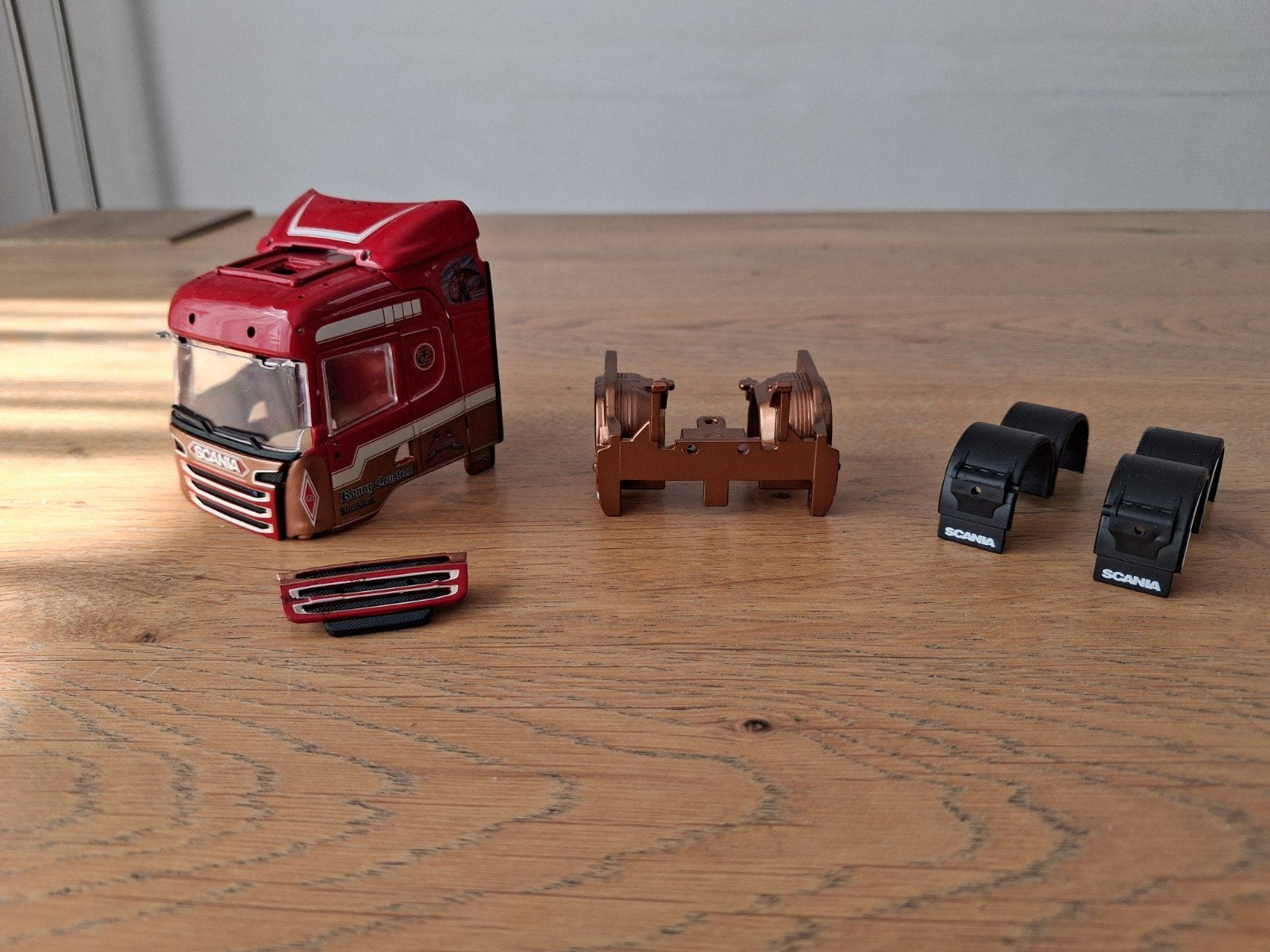 Tekno Scania R6 cabine en ond. Ronny Ceusters Laakdal, Ophalen of Verzenden, Gebruikt, Bus of Vrachtwagen, Tekno