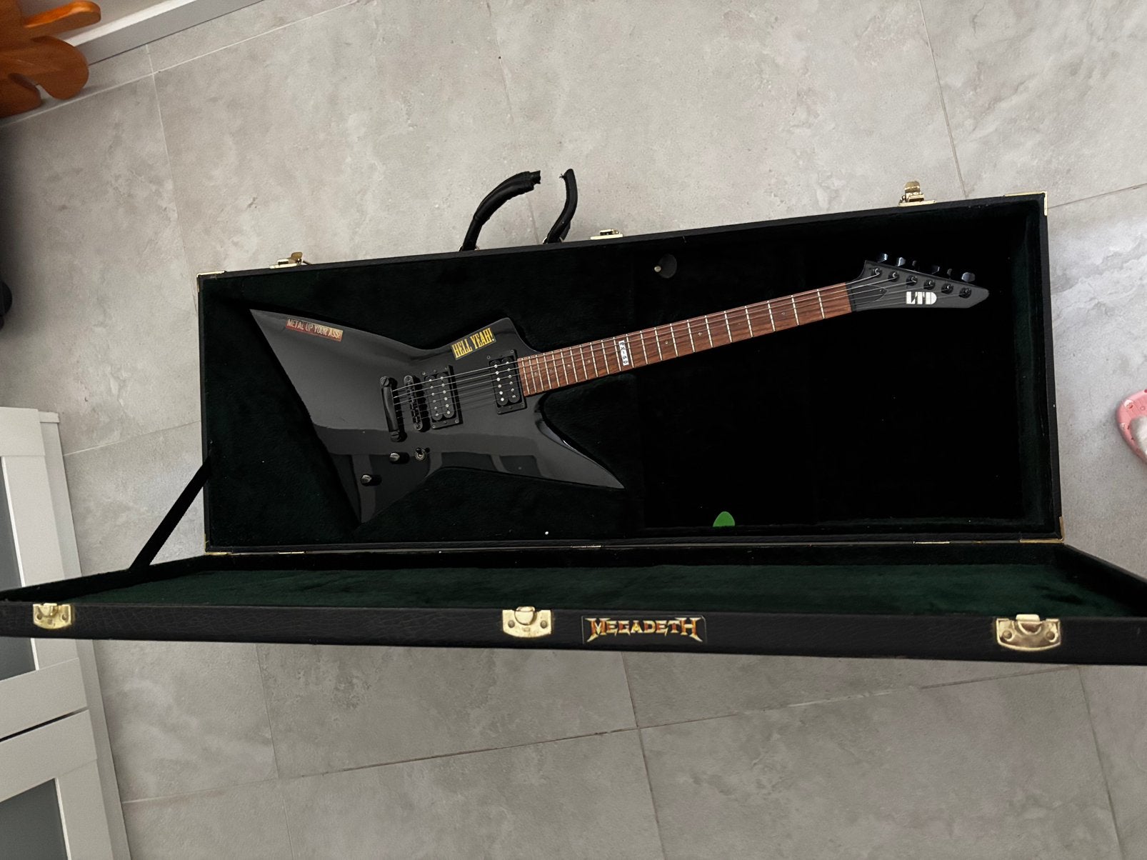 Elektrische zwart Gitaar ESP LTD EX-50, Ophalen, Gebruikt, Solid body, Overige merken