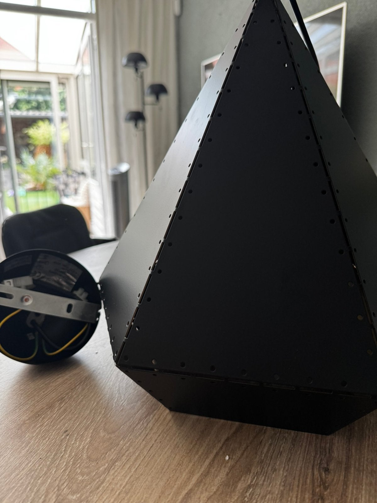 zwarte design hanglamp van Trio Leuchten, Ophalen of Verzenden, Metaal