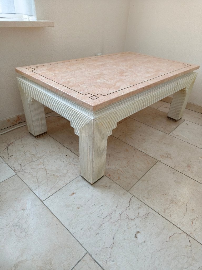 Salontafel met natuurstenen blad, Huis en Inrichting, Ophalen, Gebruikt