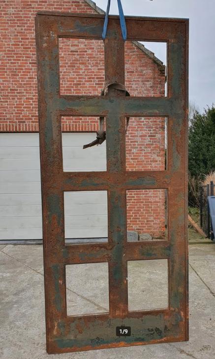 1 stalen kasteel deuren, Ophalen, Gebruikt, Buitendeur, Metaal