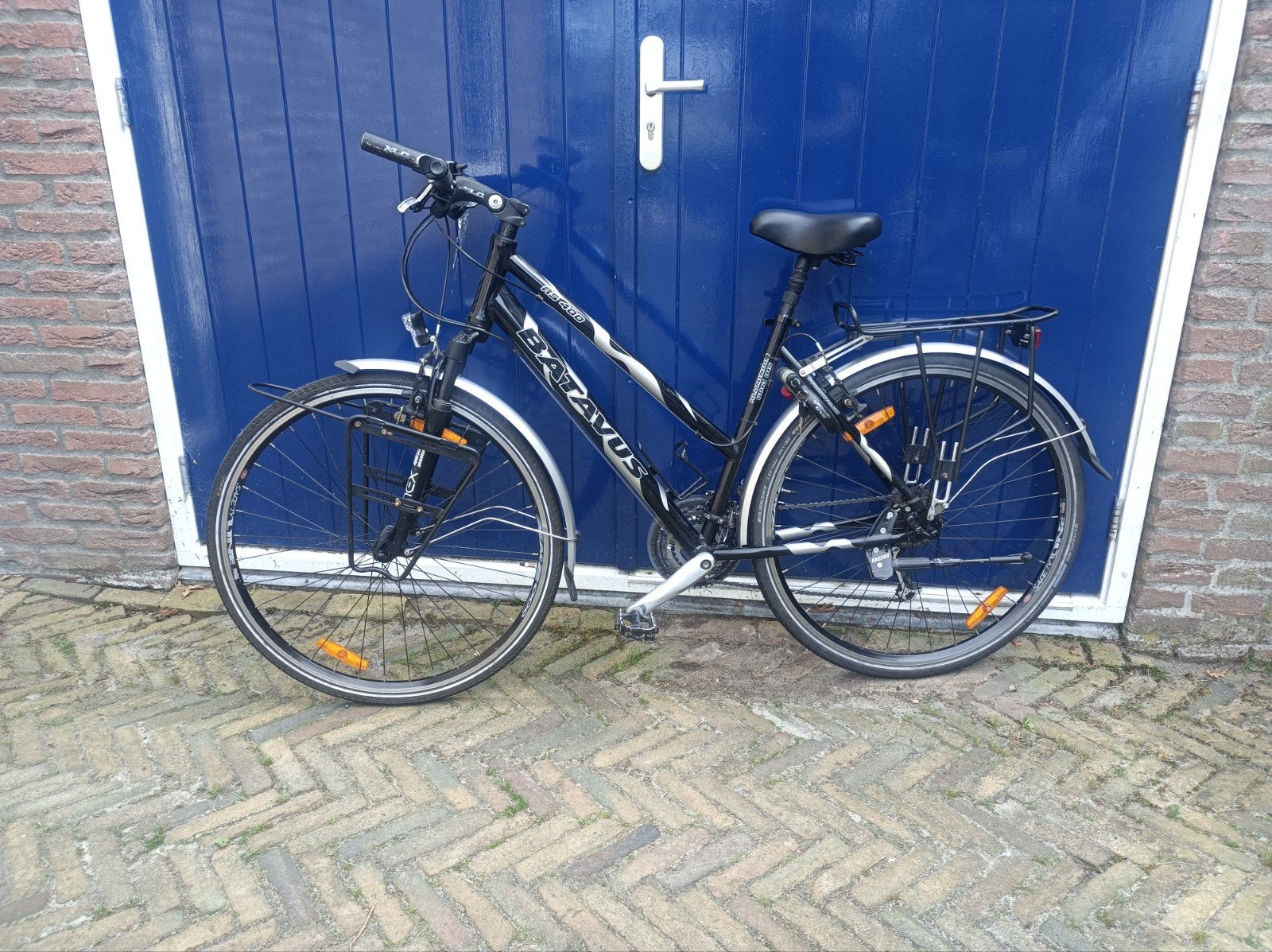 Batavus AS400 Reisfiets Trekkingbike Dames, Ophalen, 28 inch, Gebruikt, Velgrem