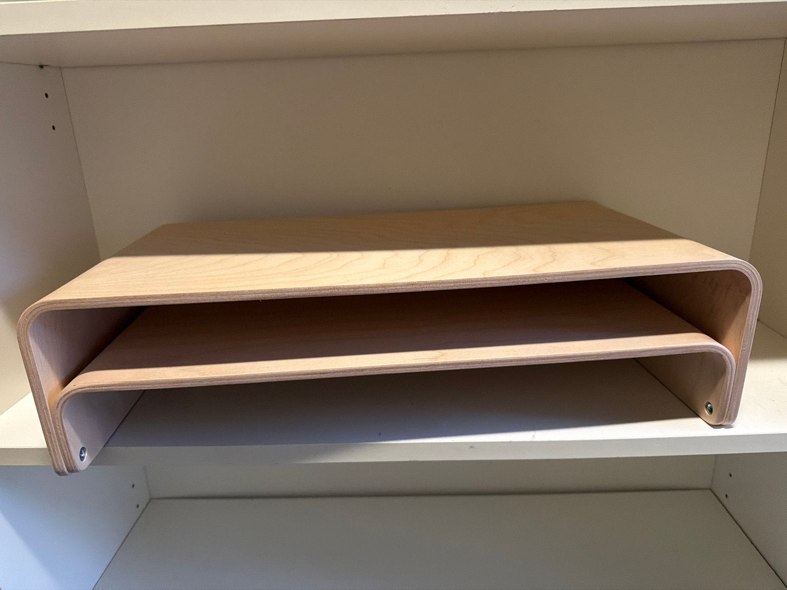 GRATIS Houten Monitorstandaard / Laptopstandaard, Ophalen, Gebruikt