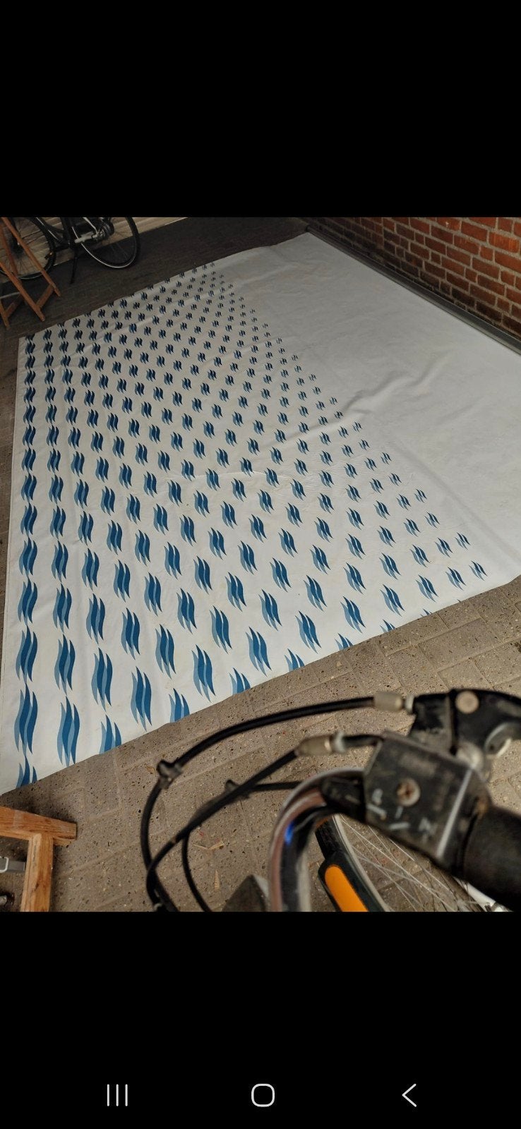 Gebruikt luifeldoek met armen, Ophalen, Gebruikt