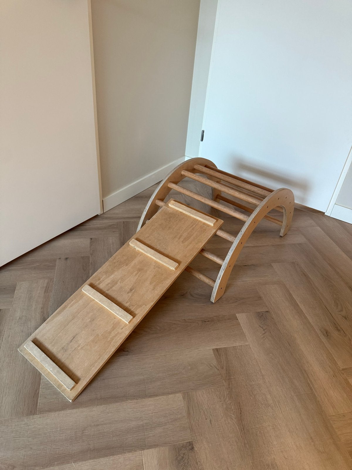 Houten klimrek, Ophalen, Gebruikt