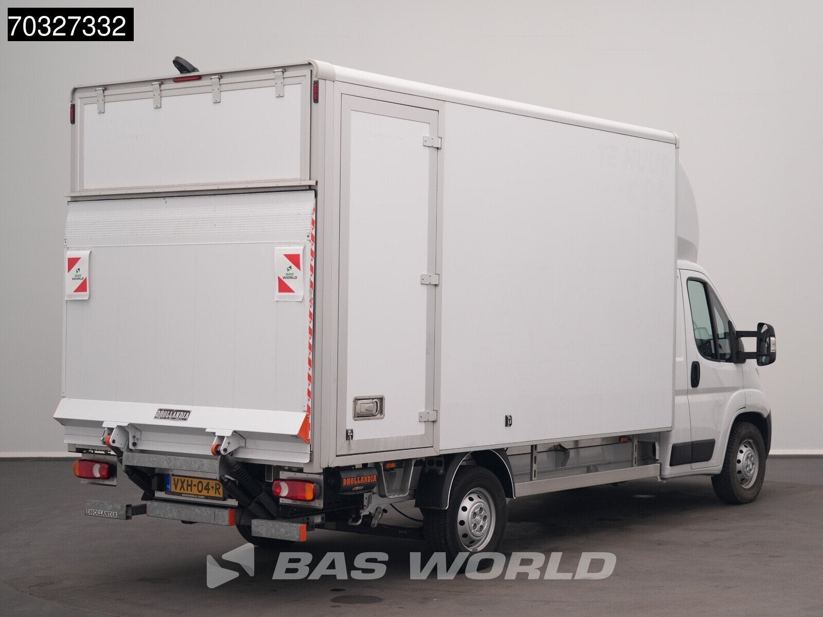 Peugeot Boxer 140PK 433cm Hoog Laadklep Zijdeur Bakwagen Nav, Stof, Gebruikt, Euro 6, 4 cilinders