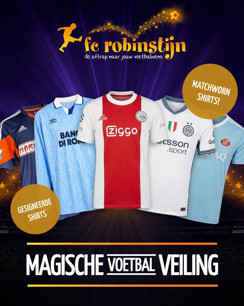 Magische Voetbal Veiling Gesigneerde & Matchworn Shirts, Sport en Fitness, Maat L, Verzenden, Gebruikt, Shirt