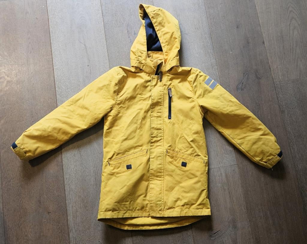 Súpermooie GELE (regen)JAS maat 128, Kinderen en Baby's, Gebruikt, Jongen of Meisje, H&M, Ophalen of Verzenden