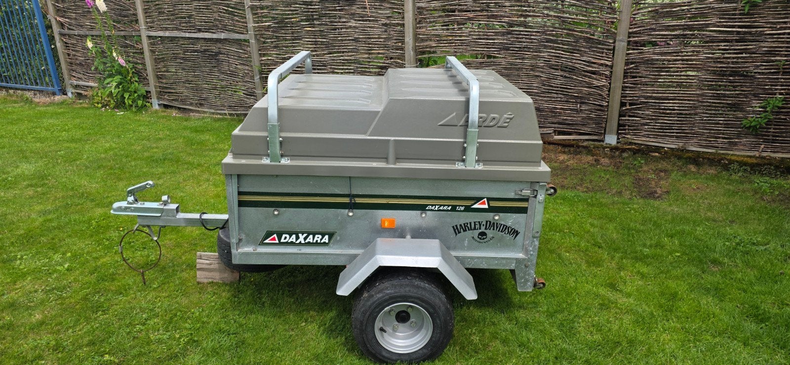 Bagage wagen Daxara 126 aanhangwagen met huif en hardtop, Ophalen, Gebruikt