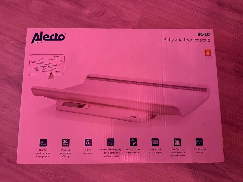 Alecto BC-10 Baby- en Peuterweegschaal - Max 20 kg, Witgoed en Apparatuur, Ophalen, Nieuw, Digitaal, Overige typen