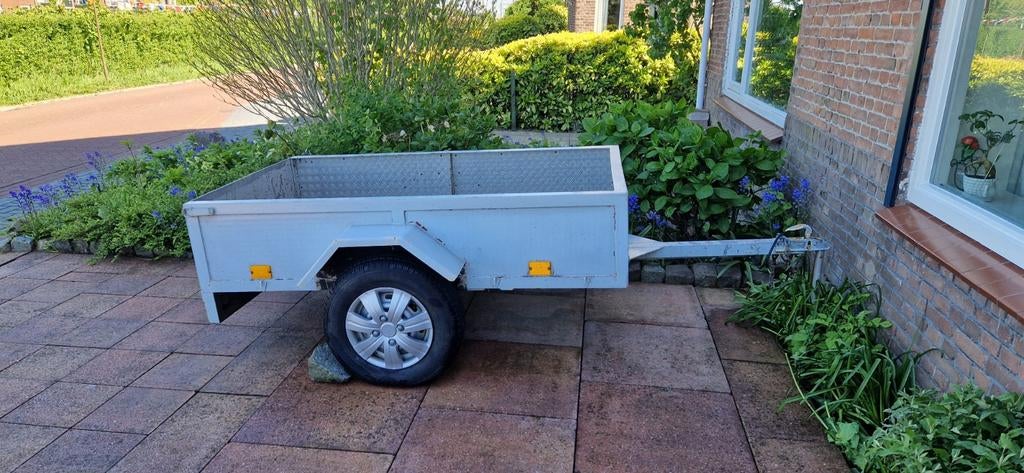 Aanhangwagen 110x185cm met aluminium bak., Ophalen