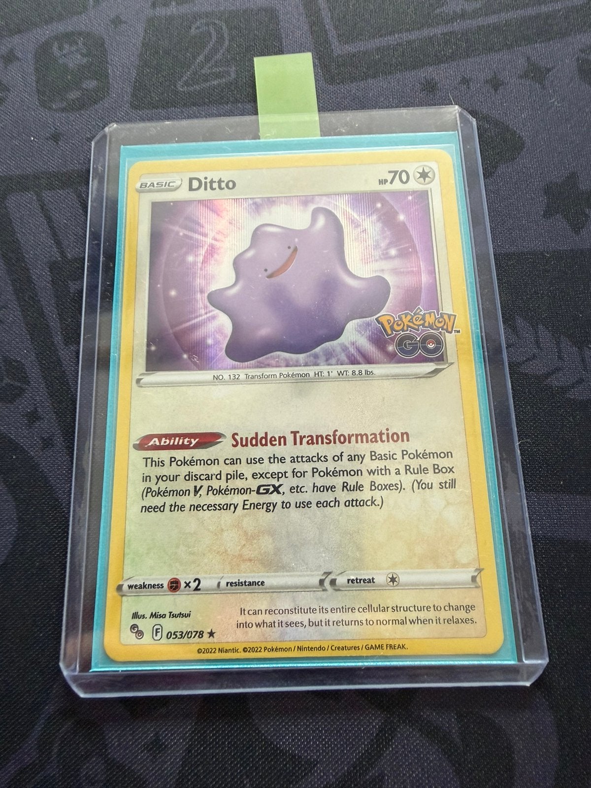 Pokémon Ditto Holo Go 053/078, Verzenden, Zo goed als nieuw