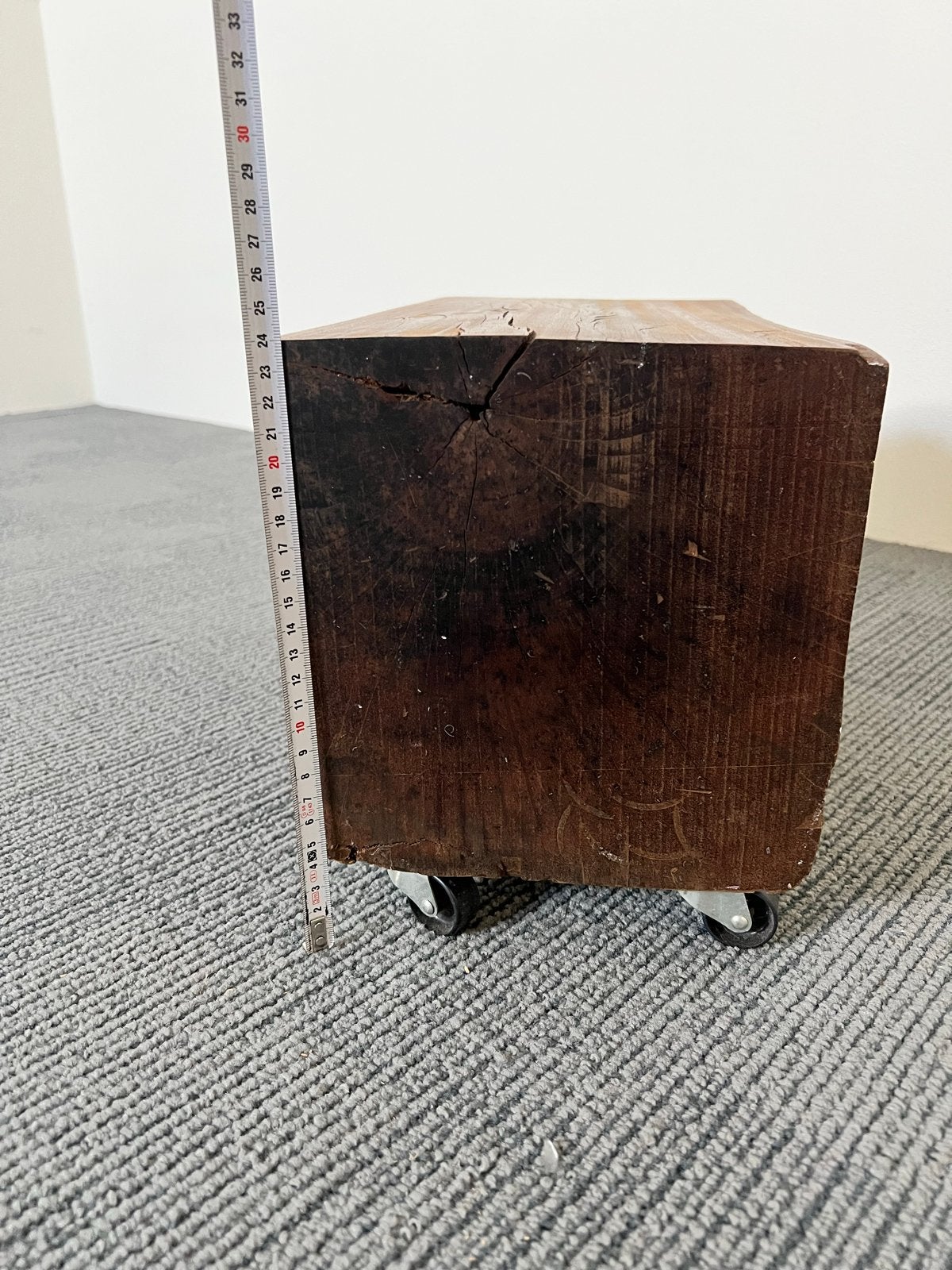 Azobe houten blok, bijzettafel, Ophalen, Gebruikt