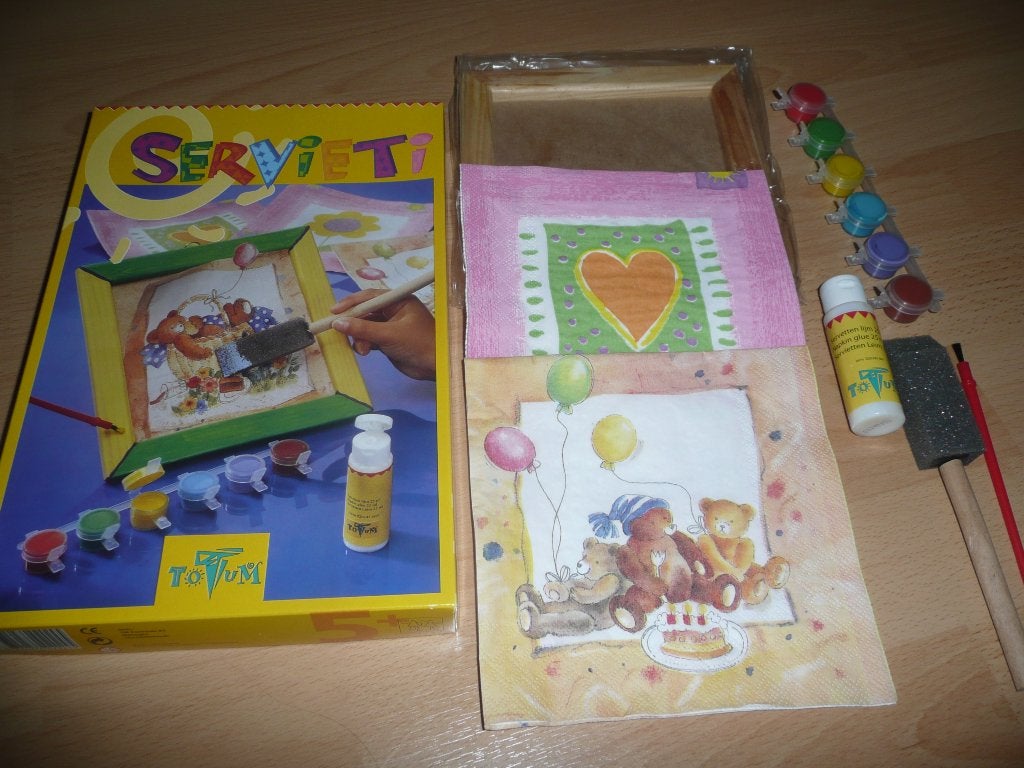 VERVEN MET SERVETTEN (NIEUW), Ophalen of Verzenden, Nieuw, Knutselmateriaal
