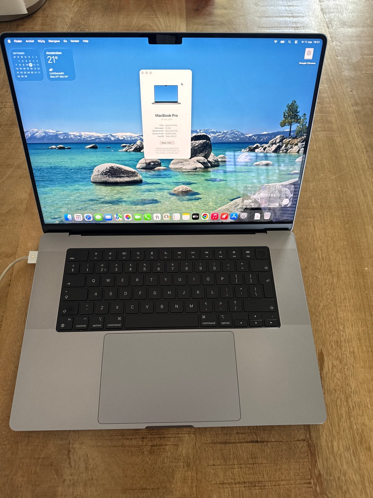 MacBook Pro 16-inch (2021) M1 Max, 32GB RAM, 1TB SSD, Computers en Software, MacBook Pro, 1 TB of meer, Gebruikt, Ophalen of Verzenden