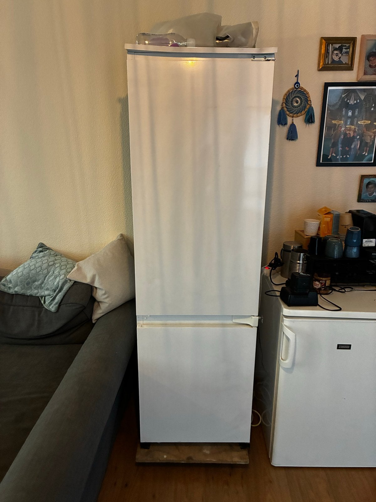Koel-vriescombinatie met aparte vriezer, Witgoed en Apparatuur, Koelkasten en IJskasten, Ophalen, Gebruikt, 200 liter of meer