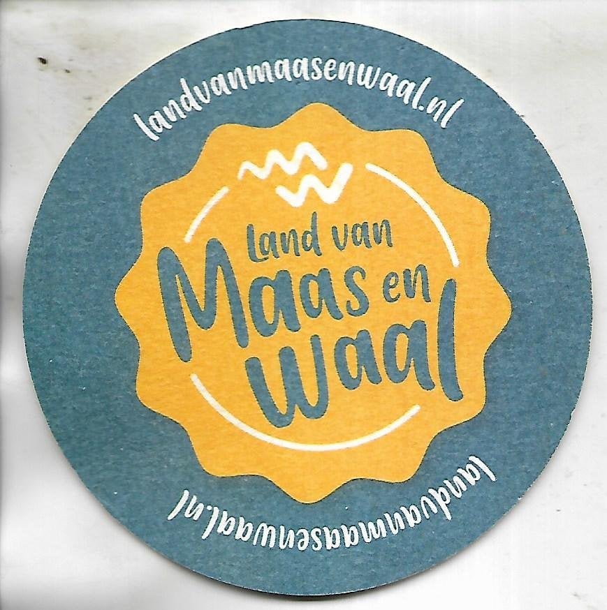 Land van Maas en Waal viltje, Ophalen of Verzenden, Zo goed als nieuw, Viltje(s), Overige merken