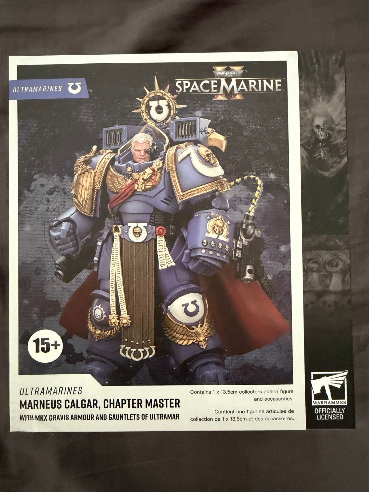 Warhammer 40K Marneus Calgar Actiefiguur Ultramarines, Ophalen of Verzenden, Zo goed als nieuw