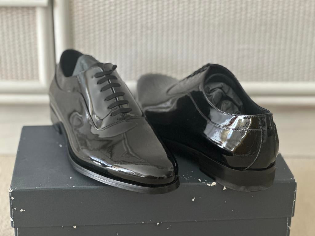Lakschoenen suitsupply maat 44 nieuw ongedragen, Zwart, Nieuw, Ophalen of Verzenden, Veterschoenen