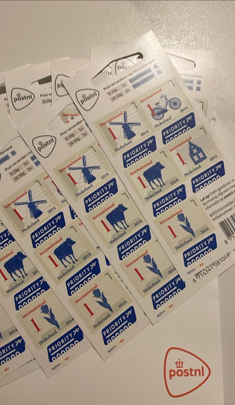 PostNL Internationale Postzegels 2014 - 5 zegels op een  vel, Ophalen of Verzenden, Na 1940, Postfris