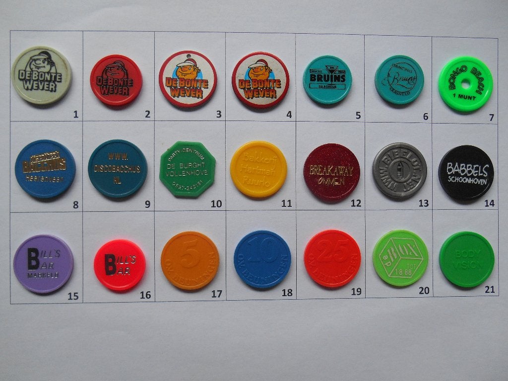 Consumptiemunten A en B LEES DE BESCHRIJVING, Postzegels en Munten, Ophalen of Verzenden, Overige materialen, Nederland