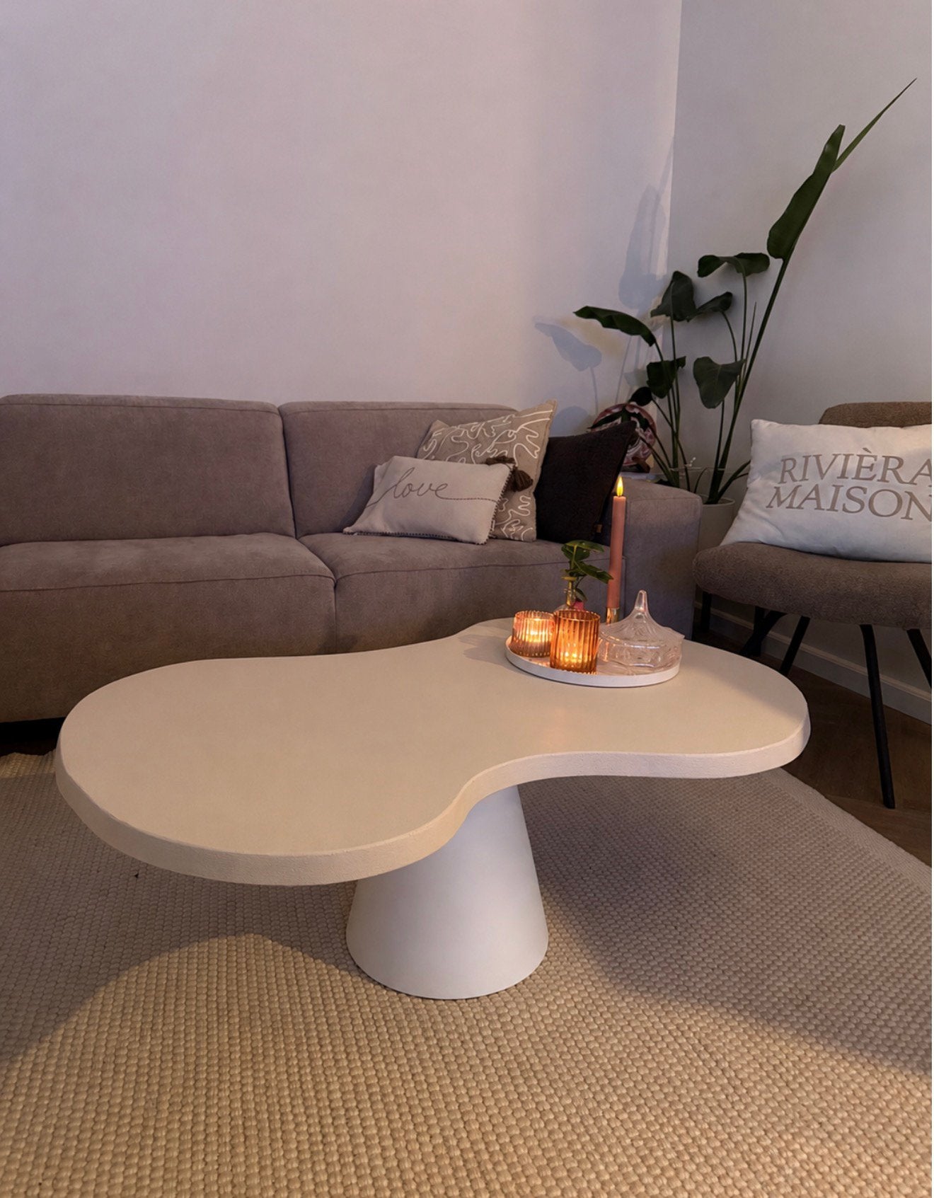 Handgemaakte Organische Salontafel - Japandi Stijl, Ophalen, Overige materialen, 100 tot 150 cm, Nieuw