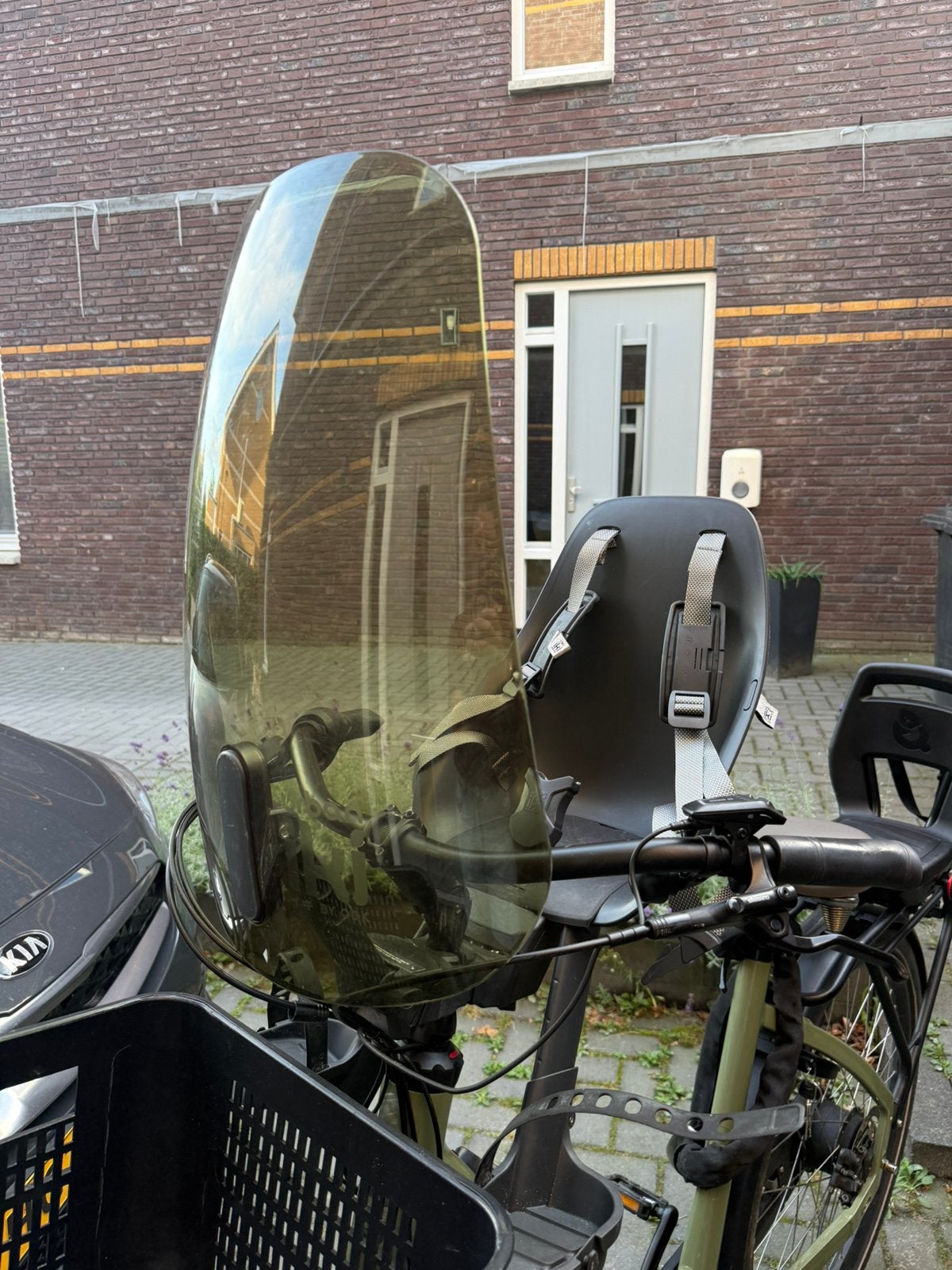 Urban Ikki voorzitje en windscherm, Fietsen en Brommers, Ophalen, Zo goed als nieuw
