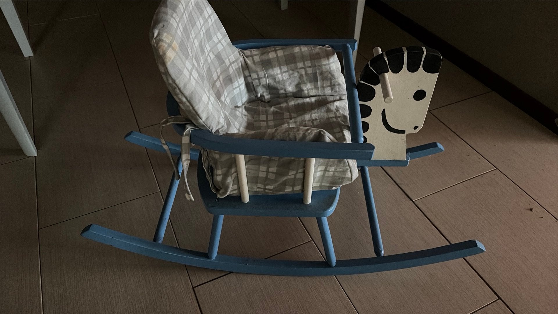 Vintage Houten kinderschommelstoel, Ophalen, Jongen of Meisje
