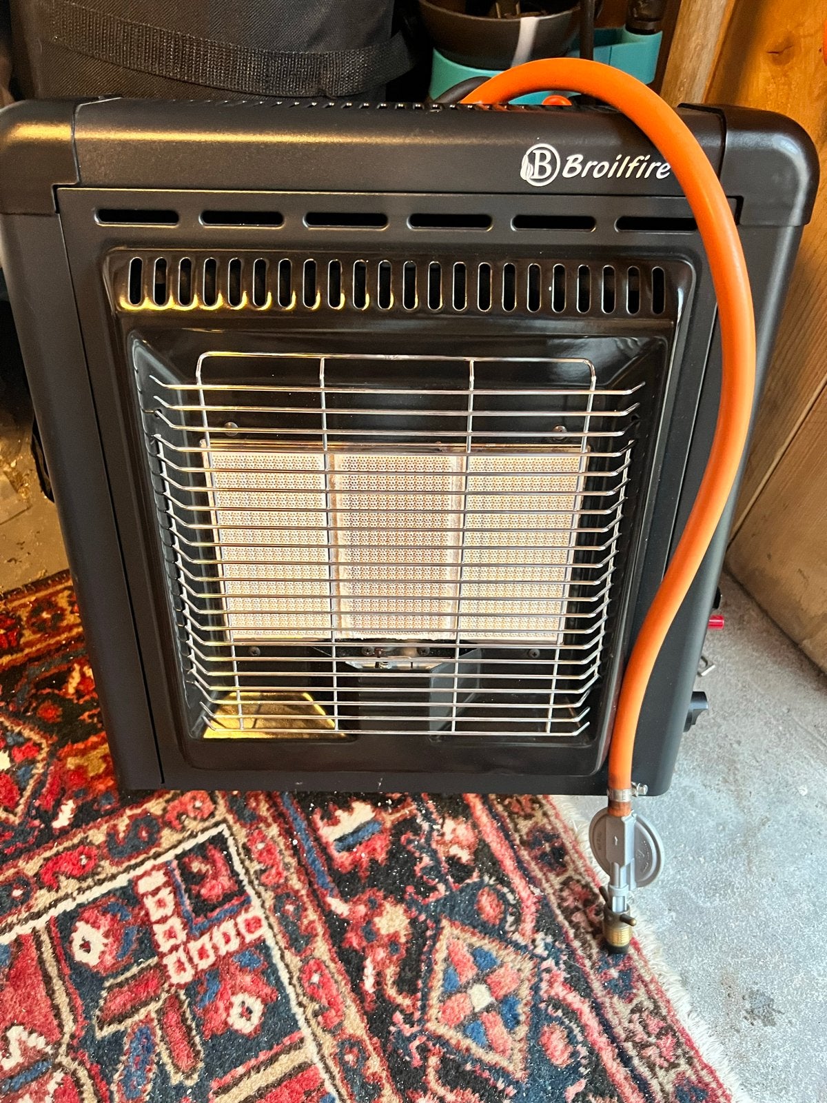 Broilfire Gaskachel - Zo goed als nieuw, Ophalen, Gas, Zo goed als nieuw, Vrijstaand
