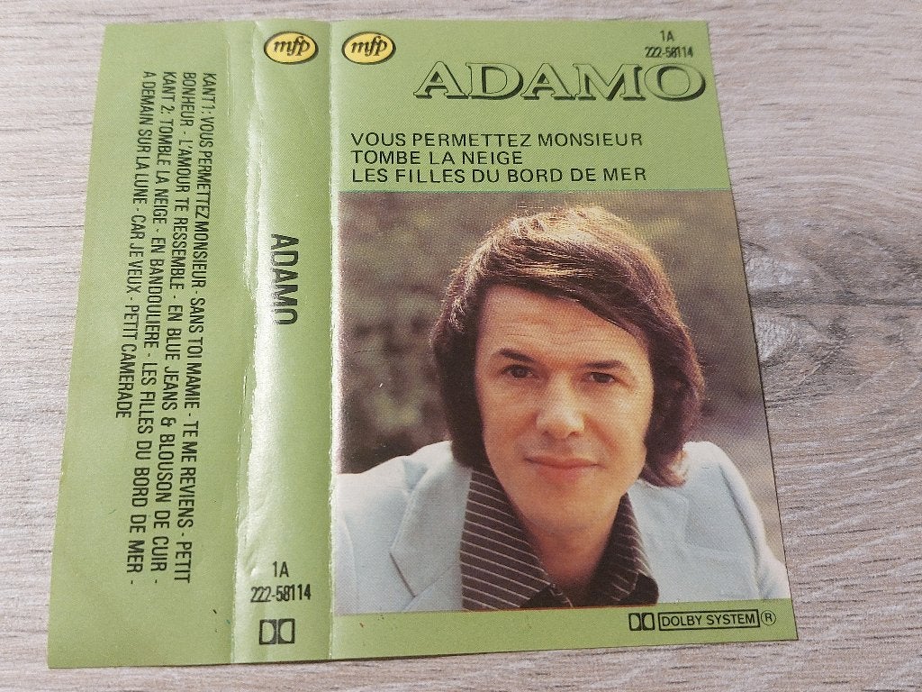 ADAMO - ADAMO (MC), 1 bandje, Ophalen of Verzenden, Zo goed als nieuw, Origineel