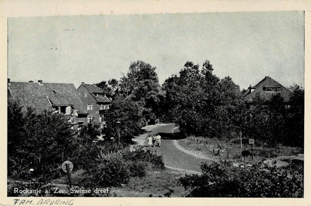 Rockanje, Swinse dreef - 1957, Ophalen of Verzenden, 1940 tot 1960, Gelopen, Zuid-Holland