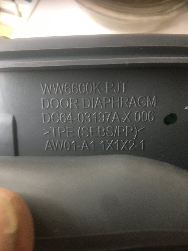 Samsung wasmachine deurrubber manchet, nieuw en ongebruikt, Ophalen of Verzenden, Nieuw
