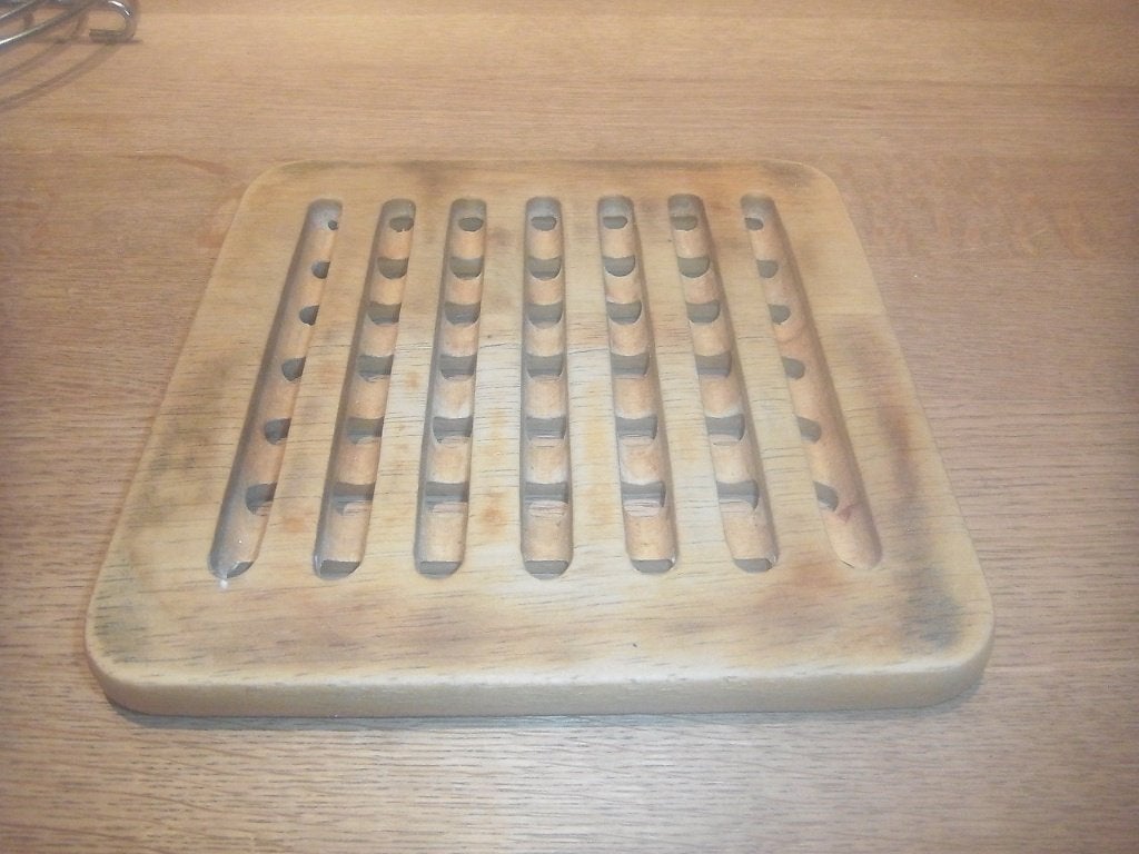 onderzetter hout, Ophalen of Verzenden, Pannenonderzetter, Gebruikt, Hout
