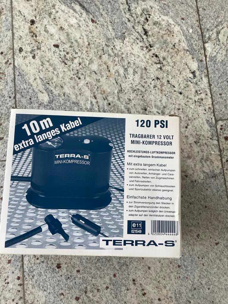 Mini Compressor 12V met 10m kabel voor caravan/auto, Ophalen of Verzenden, Nieuw