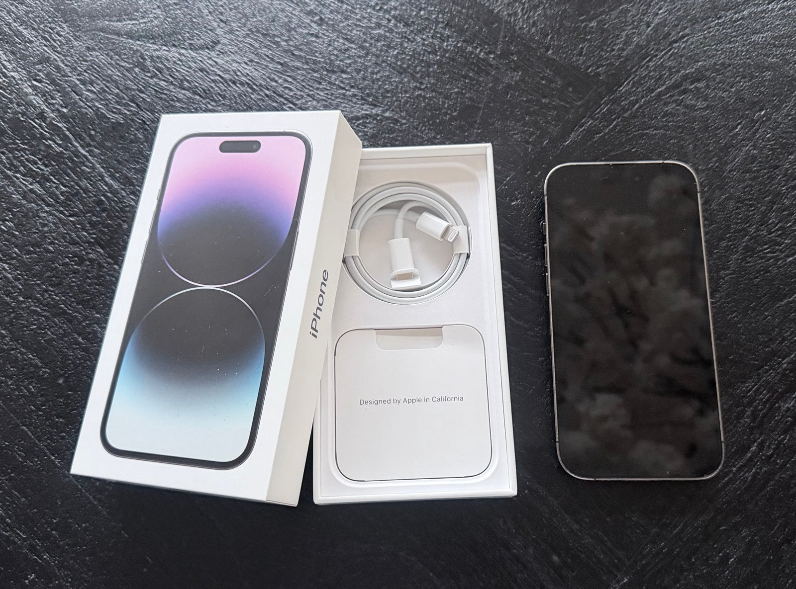 iPhone 14 Pro 256GB paars met defecten - Zie beschrijving, IPhone 14 Pro, Paars, Zonder simlock, Niet werkend