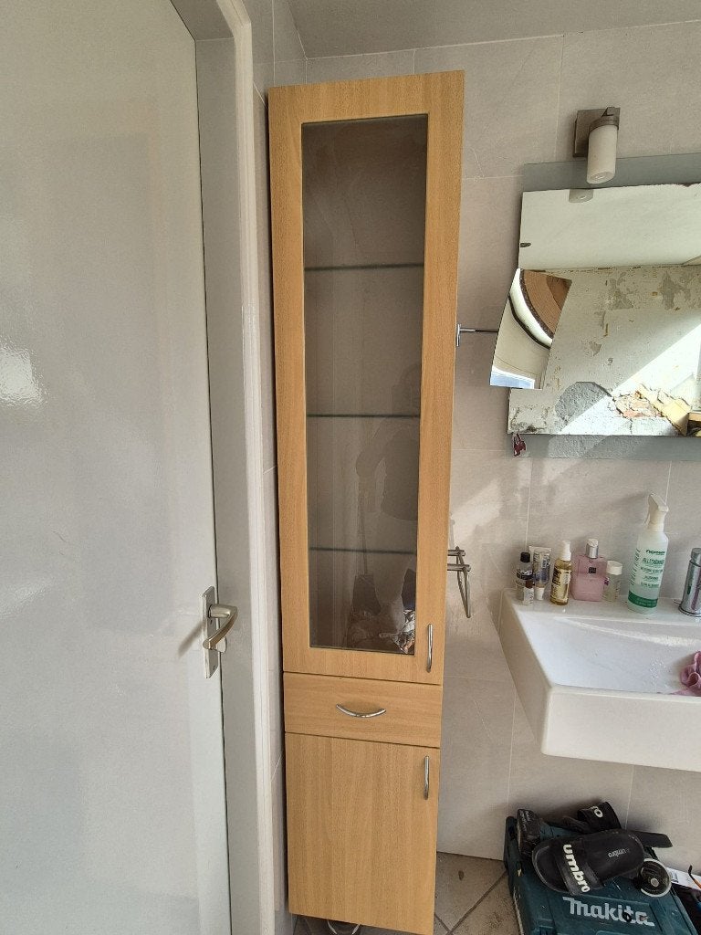 badkamerkast, Ophalen, (Half)hoge kast, Minder dan 50 cm, Gebruikt