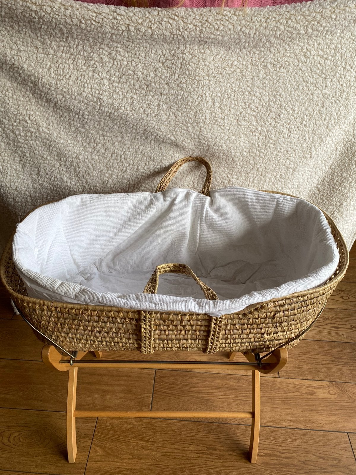 Mozes mandje baby met standaard (opklapbaar), Kinderen en Baby's, Babywiegjes en Ledikanten, Ophalen, Gebruikt, Overige typen