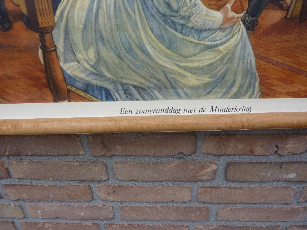 Een oude schoolplaat met een fraai cultureel gebeuren, Ophalen of Verzenden, Geschiedenis