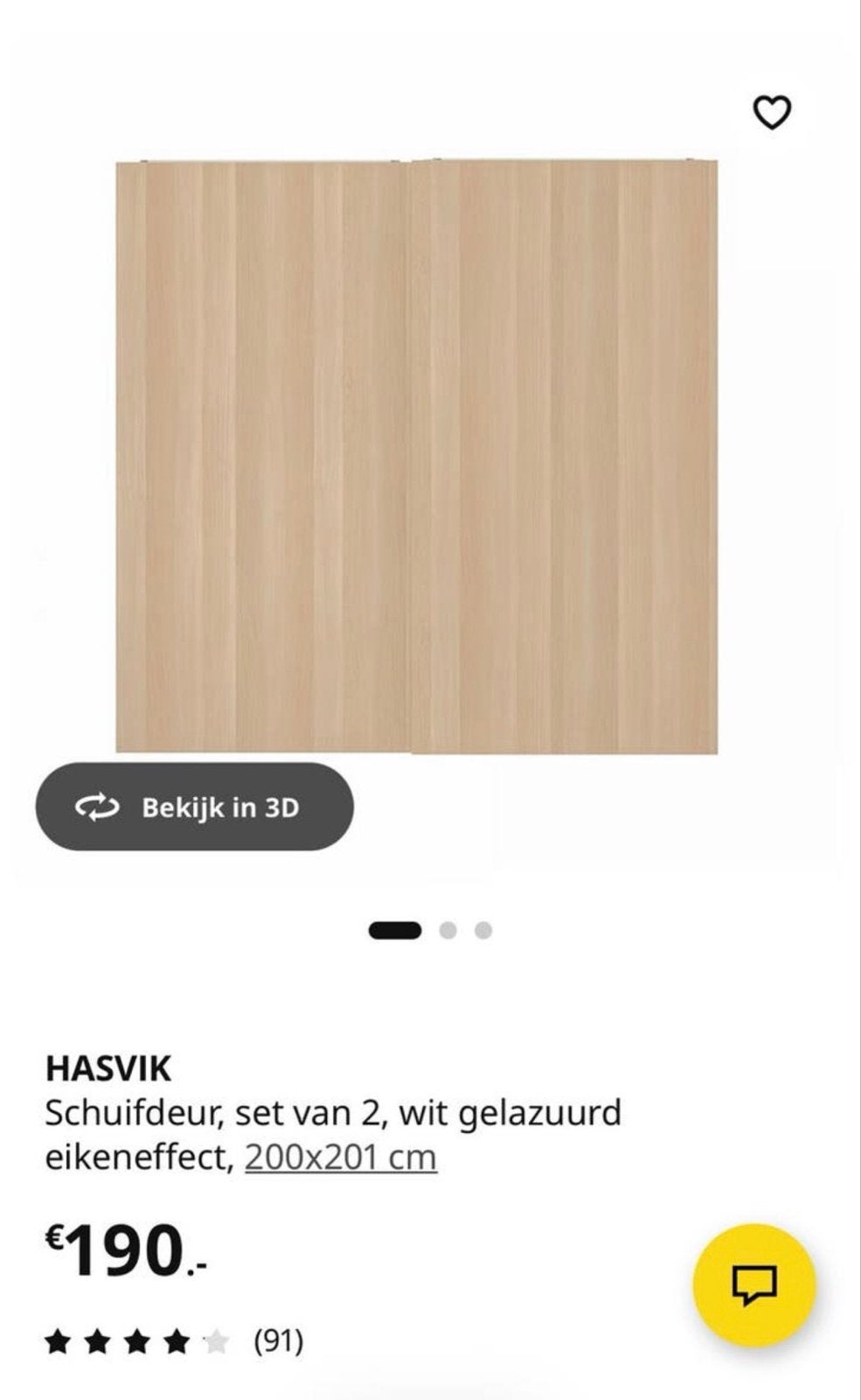 IKEA Pax schuifdeuren (set van 2), Huis en Inrichting, Kasten | Kledingkasten, Ophalen, Gebruikt, 200 cm of meer, 150 tot 200 cm