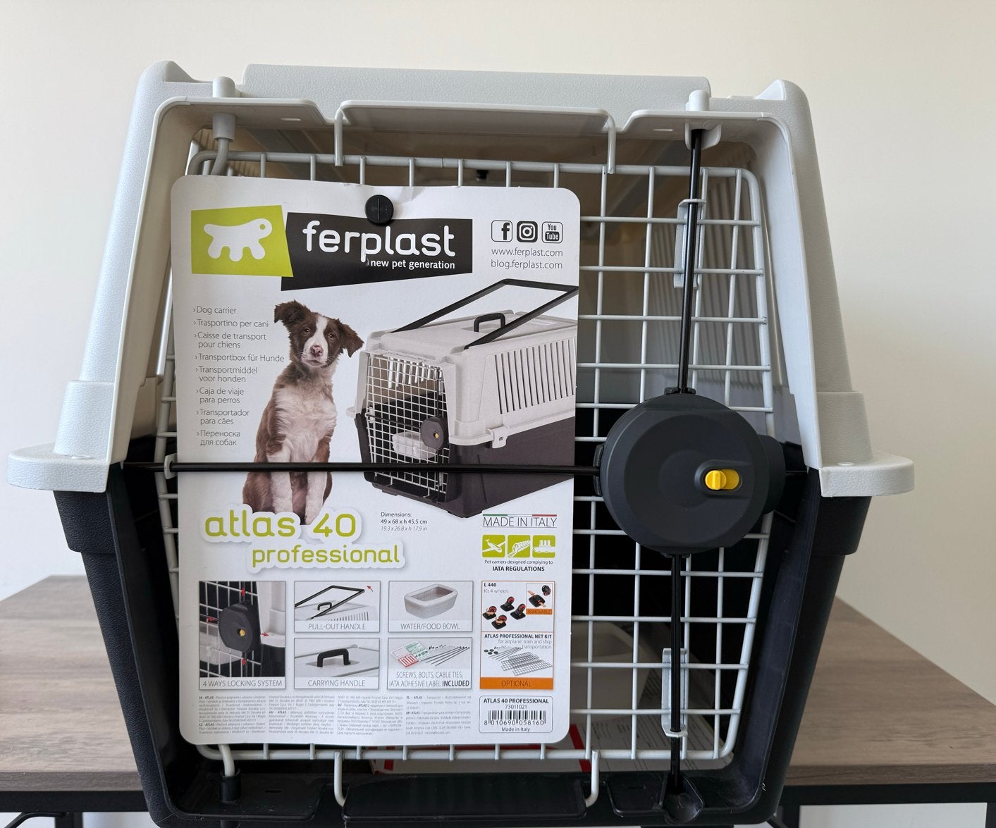 Ferplast Atlas 40 Professional Reis/Hondenbench Nieuwstaat, Ophalen of Verzenden, Nieuw