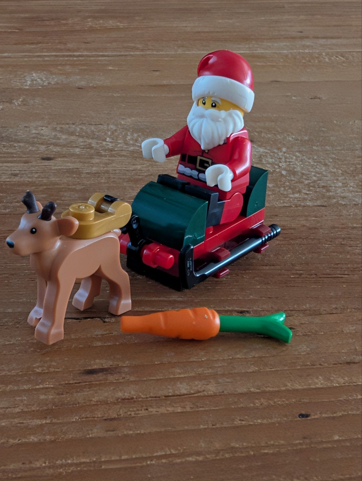 Lego Minifigures kerst/ kerstman/ rendier slee....., Lego, Nieuw, Ophalen of Verzenden, Minifiguur