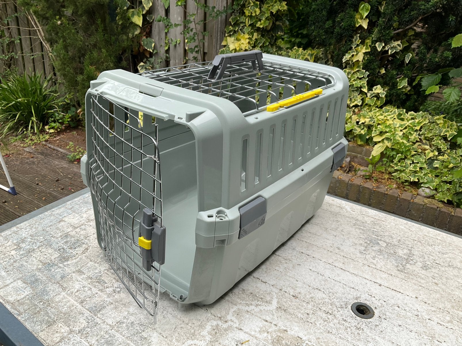 Transportbox 40 x 42 x 56 cm grijs, Ophalen, Zo goed als nieuw