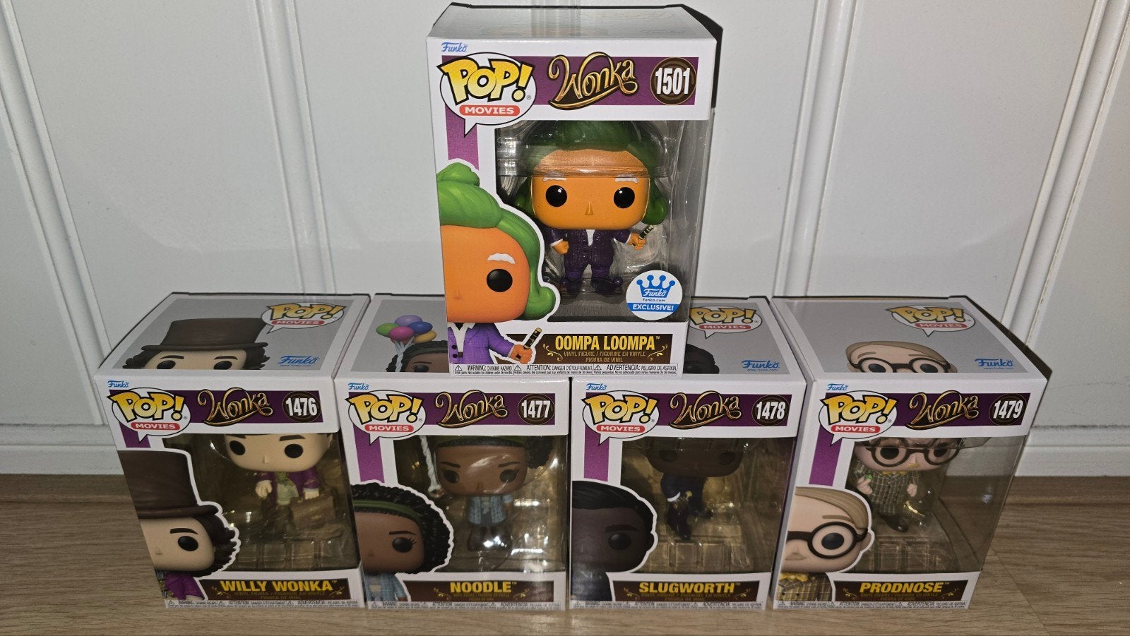 Funko Pop! complete set Wonka, Verzamelen, Poppetjes en Figuurtjes, Ophalen of Verzenden, Zo goed als nieuw