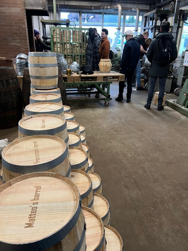 Bloembak Kuip Regenton Vintage Deco Statafels, 150 liter of meer, Nieuw, Barrel Atelier, Ophalen of Verzenden