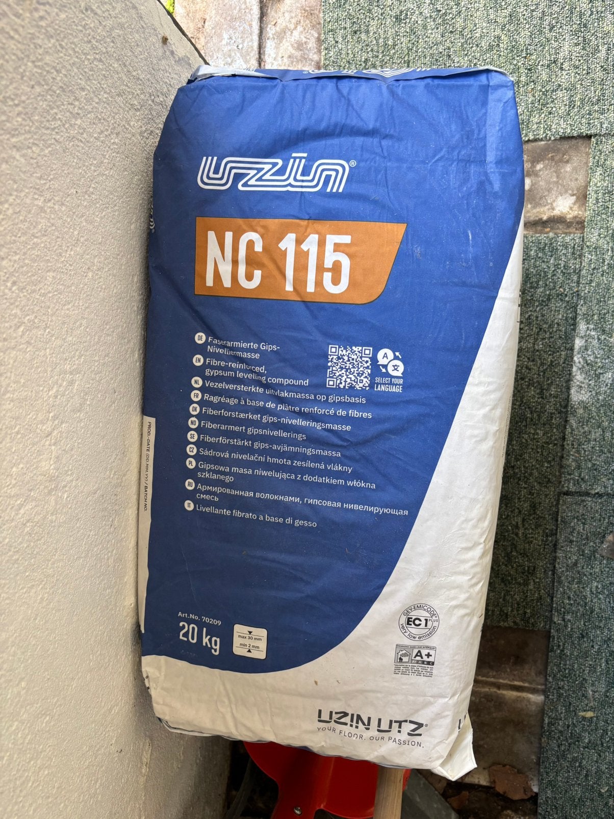 Vezelversterkte egaline Uzin - 4 x 20 KG - Amstelveen, Ophalen, Nieuw, Overige typen