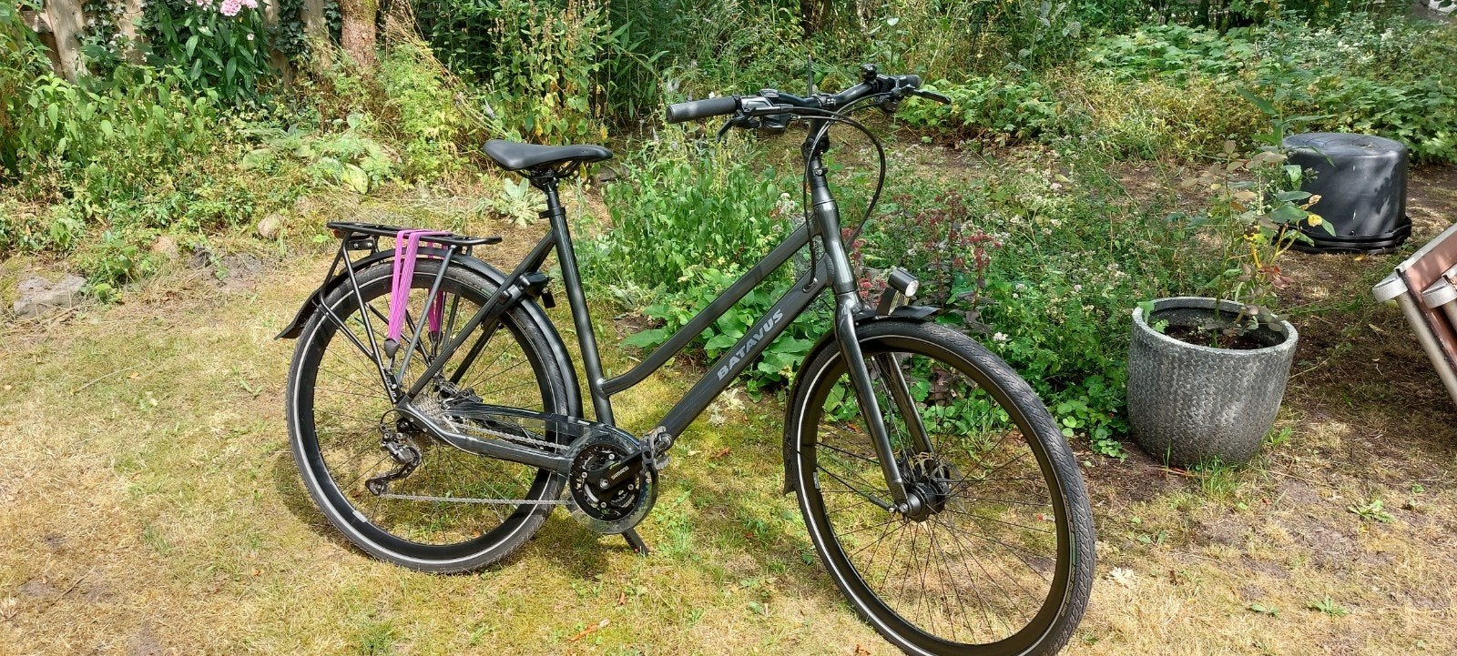 Batavus Dinsdag sport-30 Sportfiets D57 cm Dames fiets zwart, Ophalen, Versnellingen, Batavus, 56 cm of meer