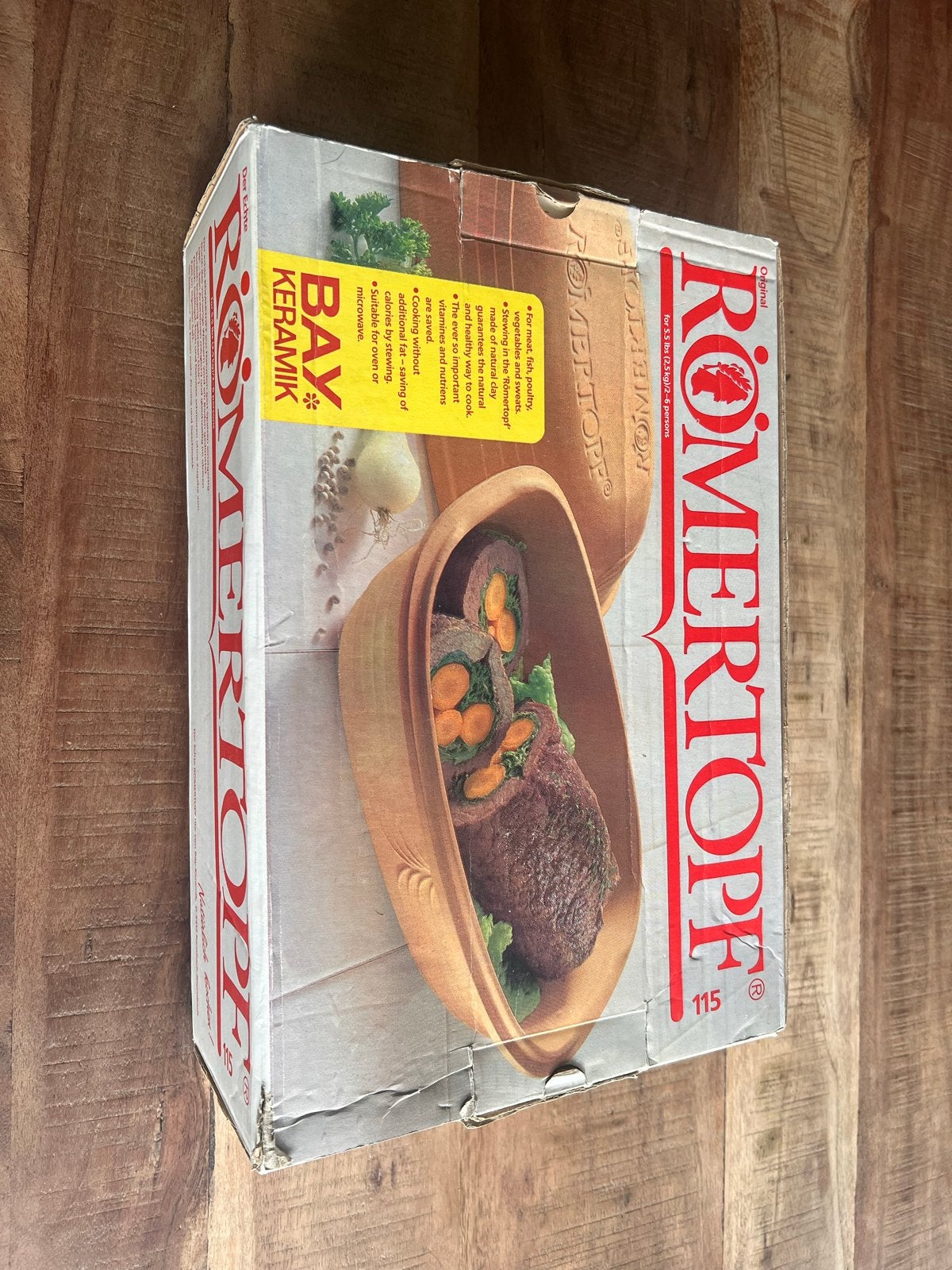 Römertopf 115 - Originele Aardewerken Braadpan (2,5 kg), Braadpan, Met deksel, Nieuw, Ophalen of Verzenden